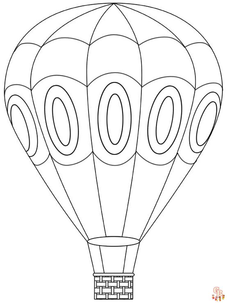 Heteluchtballon kleurplaten 37