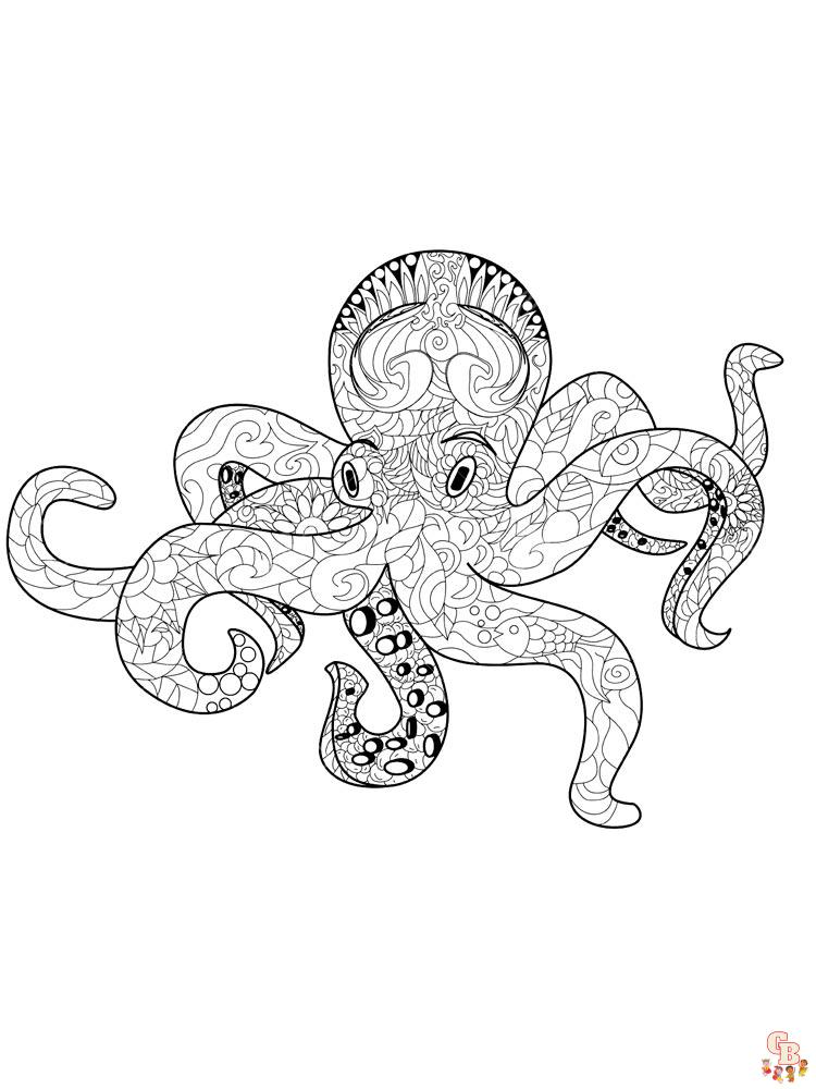 Octopus kleurplaten 29