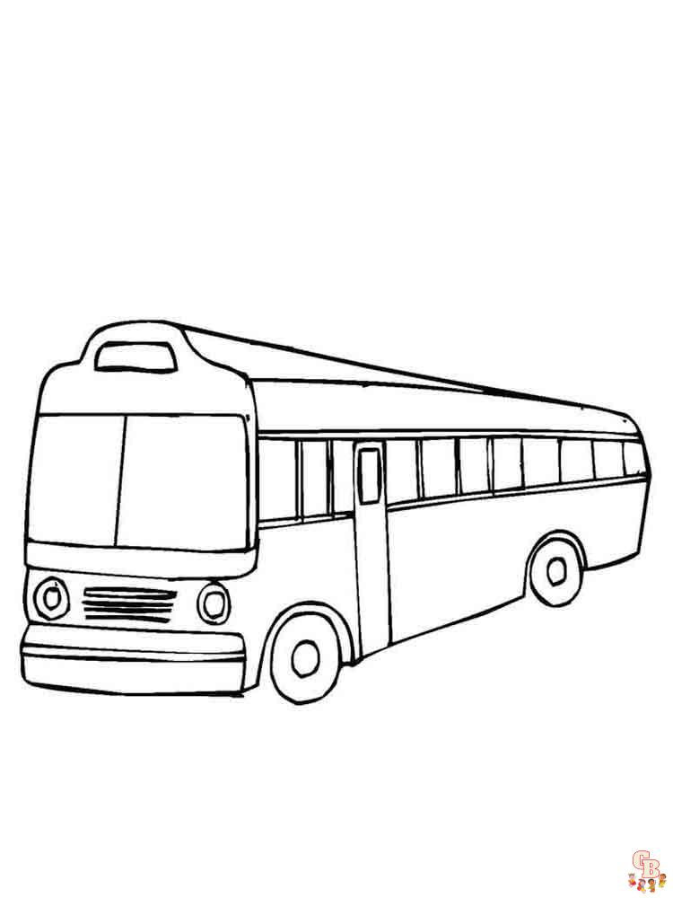 Bus Kleurplaat 12