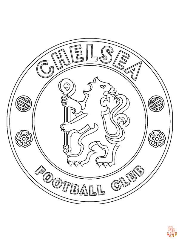 Chelsea FC Kleurplaat 3