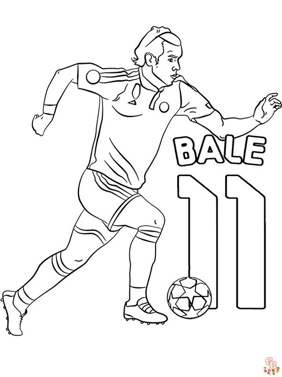 Gareth Bale Kleurplaat 1