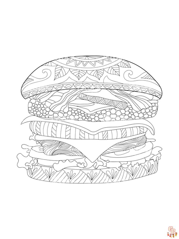 Hamburger kleurplaten 13
