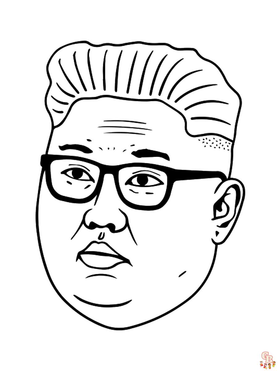 Kim Jong Un Kleurplaat 3