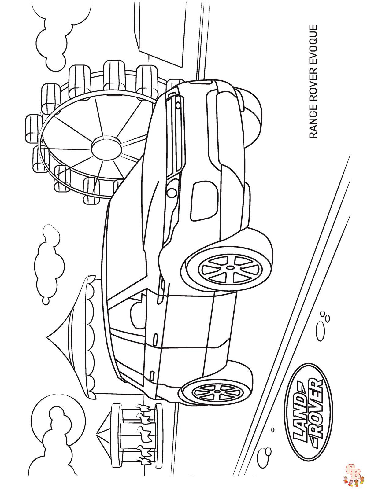 Land Rover Kleurplaat 7
