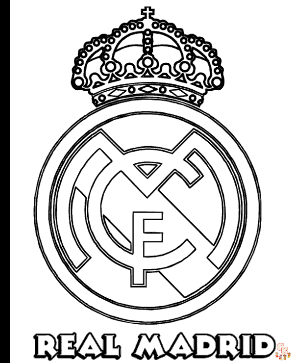 Real Madrid Kleurplaat 1