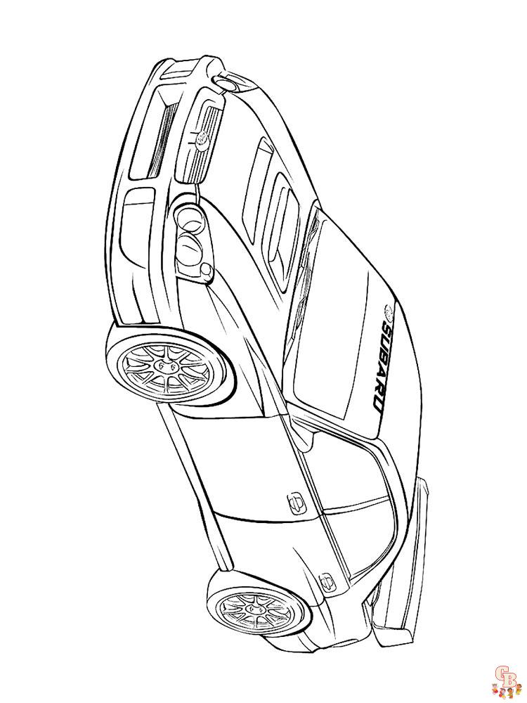 Subaru Kleurplaat 6