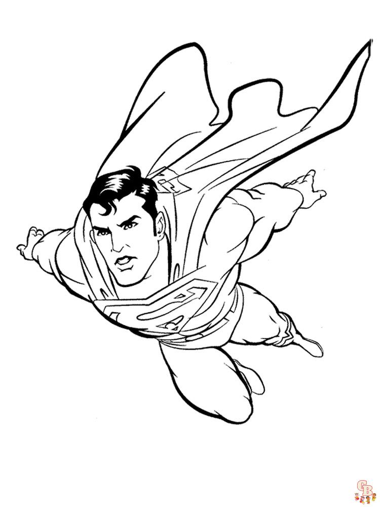 Superman Kleurplaat 1