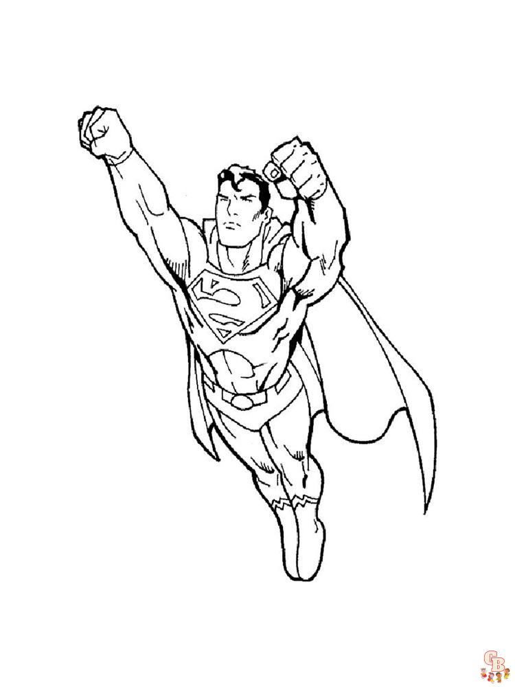 Superman Kleurplaat 30