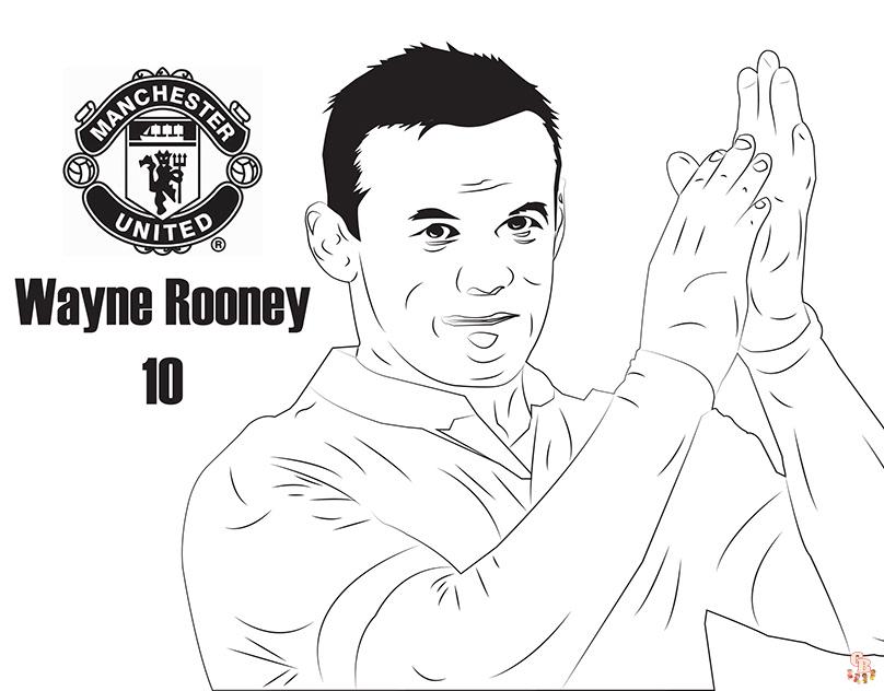 Wayne Rooney Kleurplaat 3