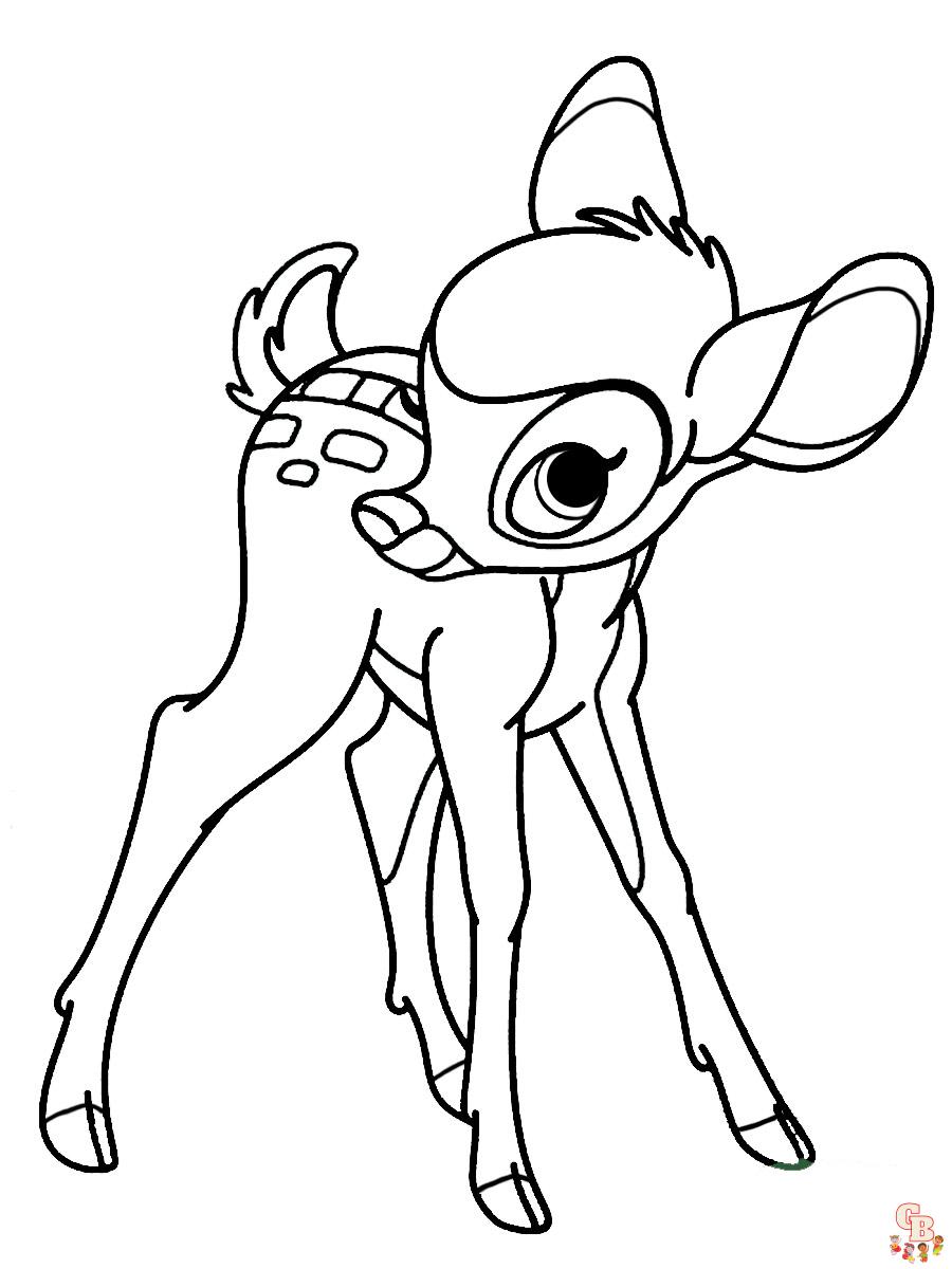 Bambi Kleurplaat 43