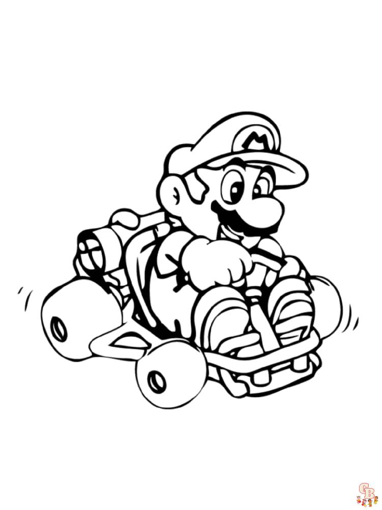 Mario Kart Kleurplaat 12