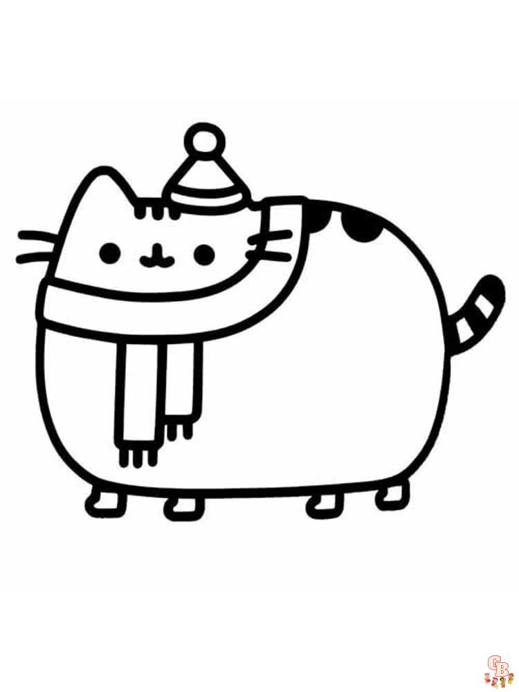 Pusheen Coloring Pages 18