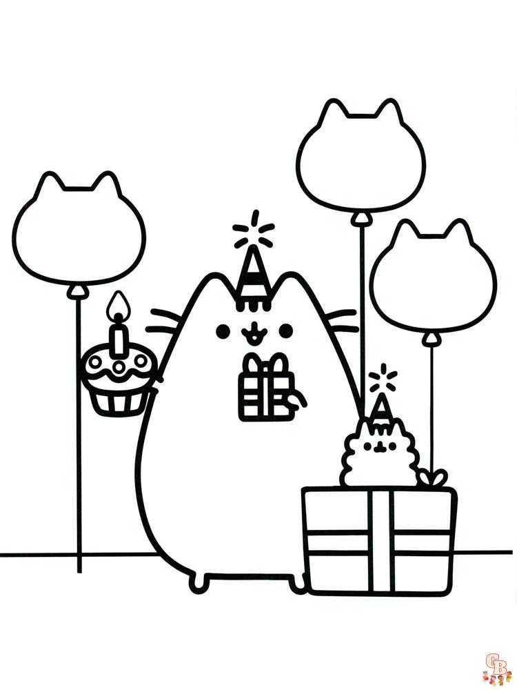 Pusheen Coloring Pages 3