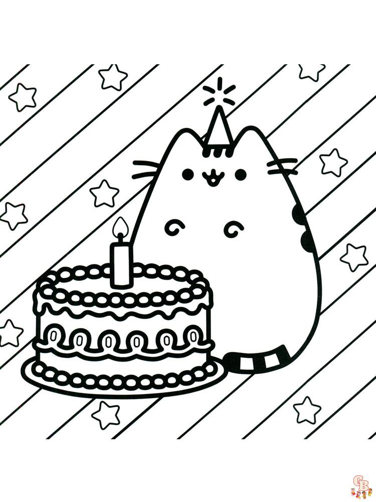 Pusheen Coloring Pages 7