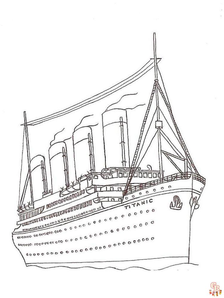 Titanic kleurplaat 5