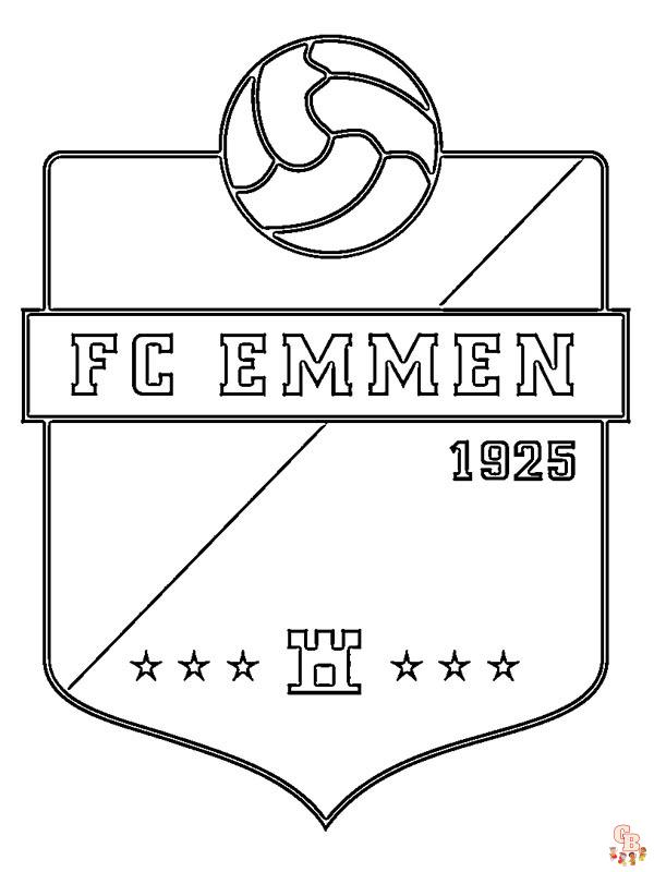 Voetbal Logo Kleurplaat 3