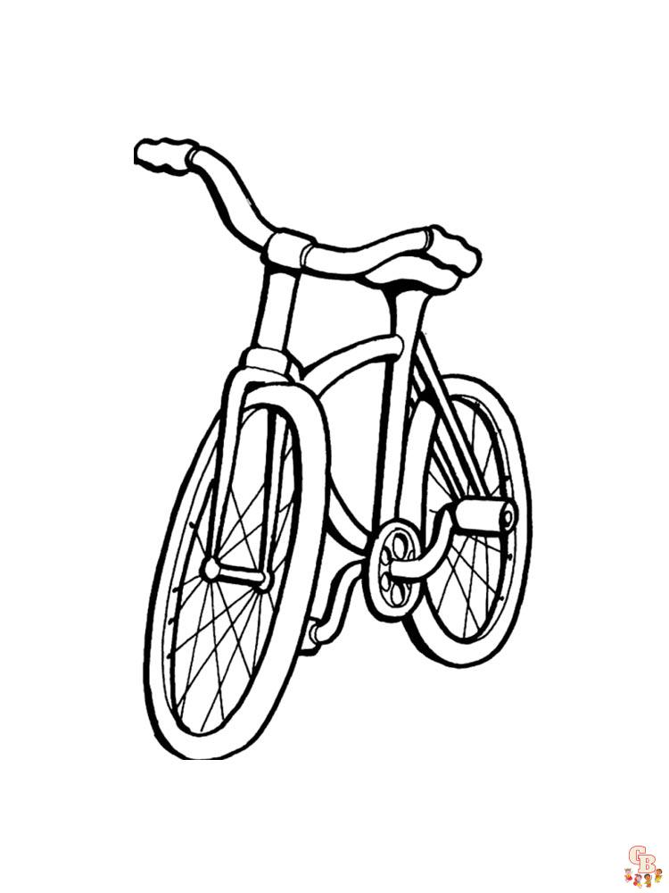 fiets kleurplaat 7