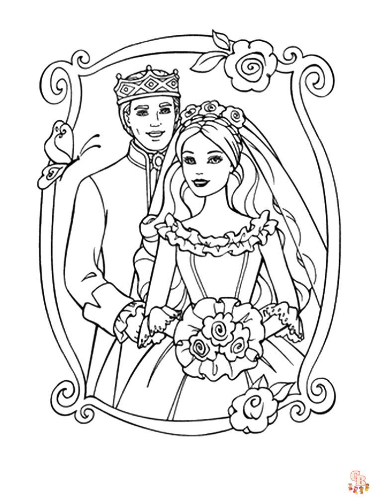 kleurplaat bruiloft 6