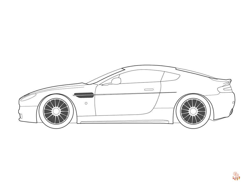 Aston Martin kleurplaat 5