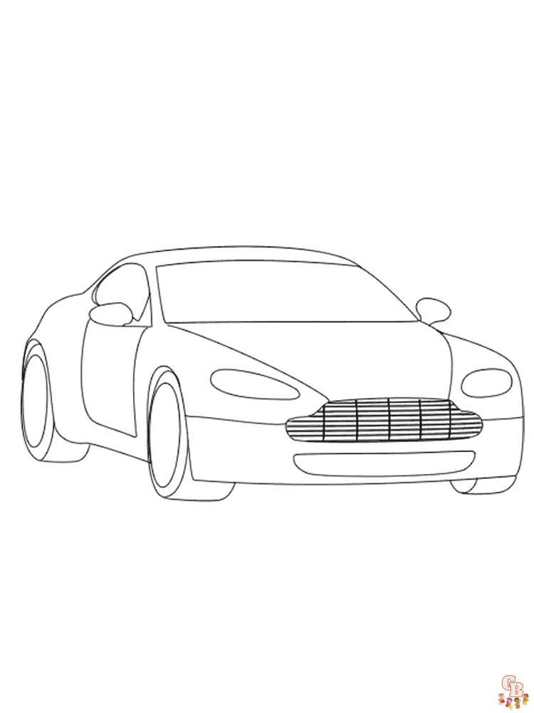 Aston Martin kleurplaat 9