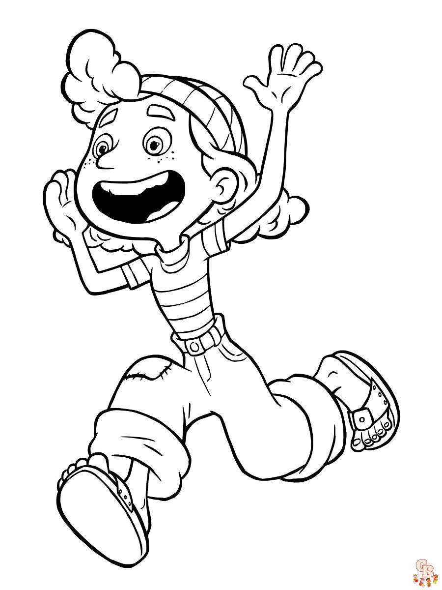 Luca Coloring Pages 18