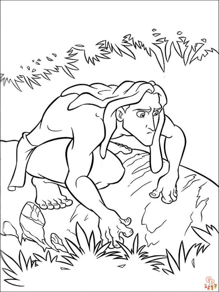 Tarzan kleurplaat 15