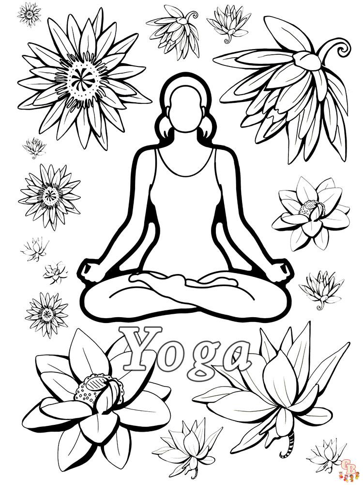 yoga kleurplaat 20