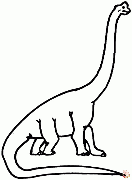 brachiosaurus kleurplaat