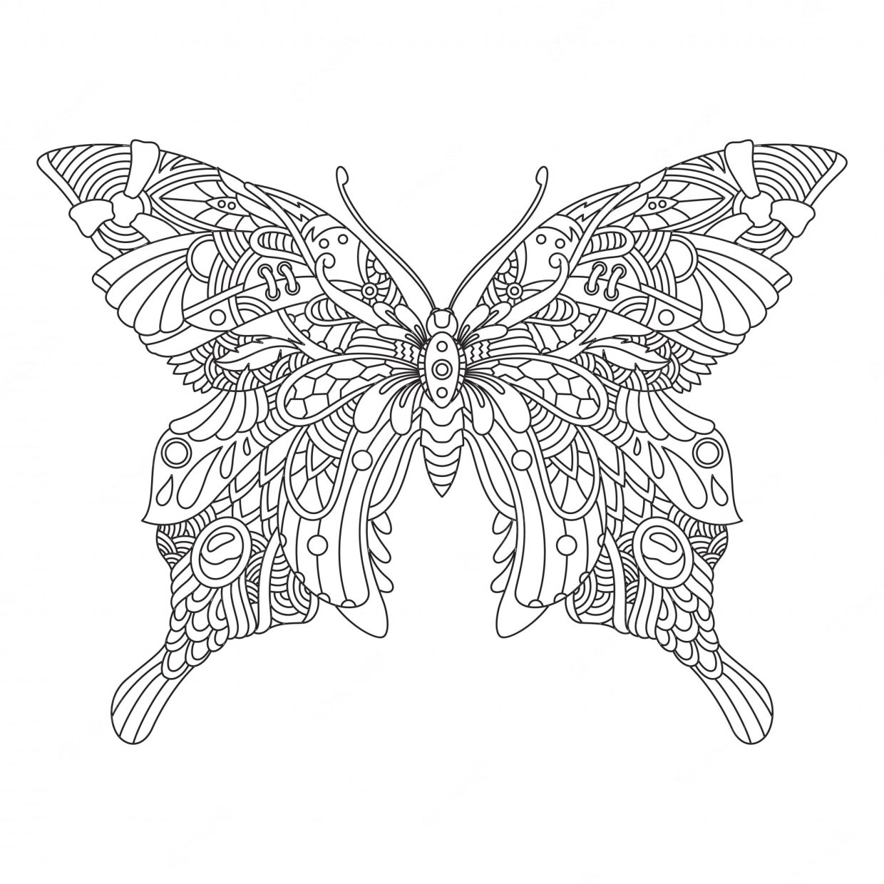 mandala vlinder 1