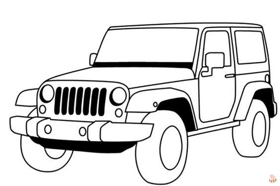 Jeep Kleurplaat 1