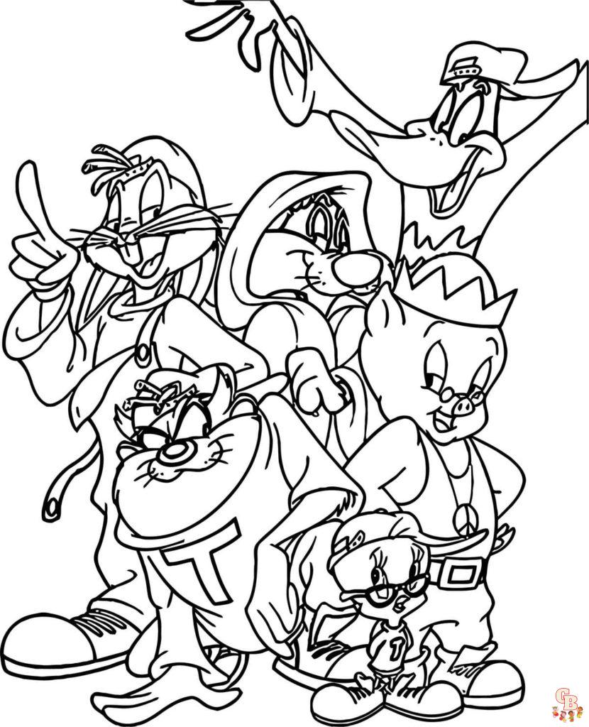 best looney tunes coloring pages for kids bugs bunny daffy duck tweety bird more 64f7fc58b0956