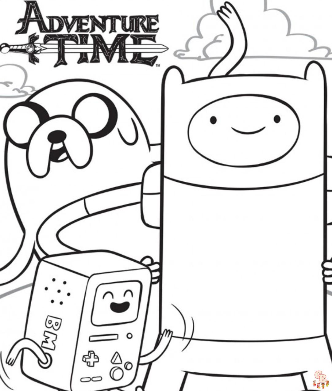 Adventure time kleurplaten 7