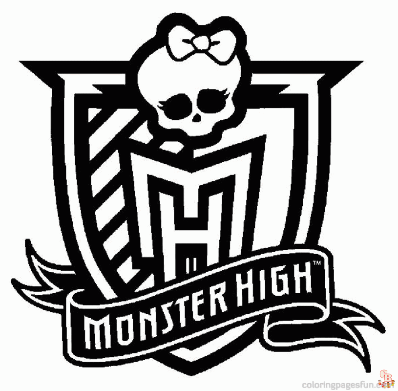 Baby Monster High kleurplaten 1
