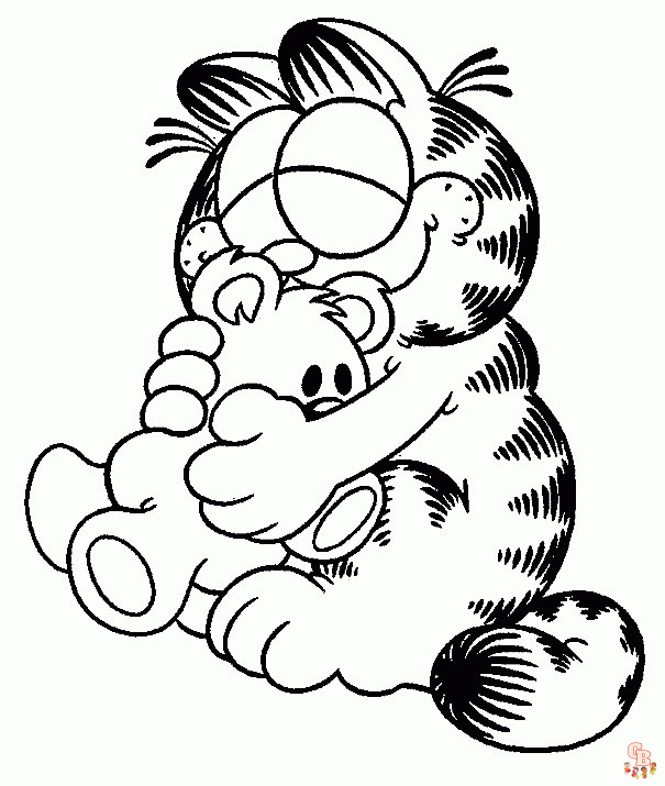 Garfield Kleurplaten 17