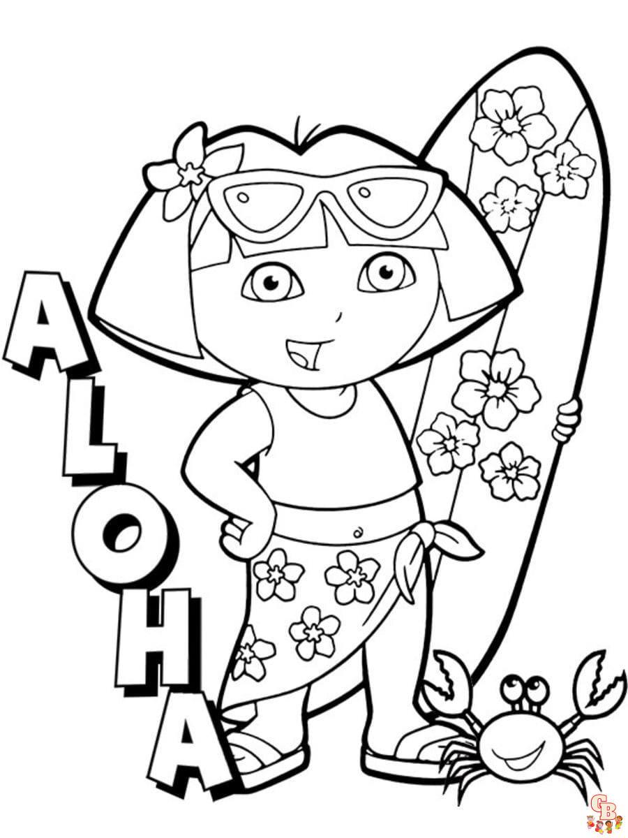Hawaii coloring pages