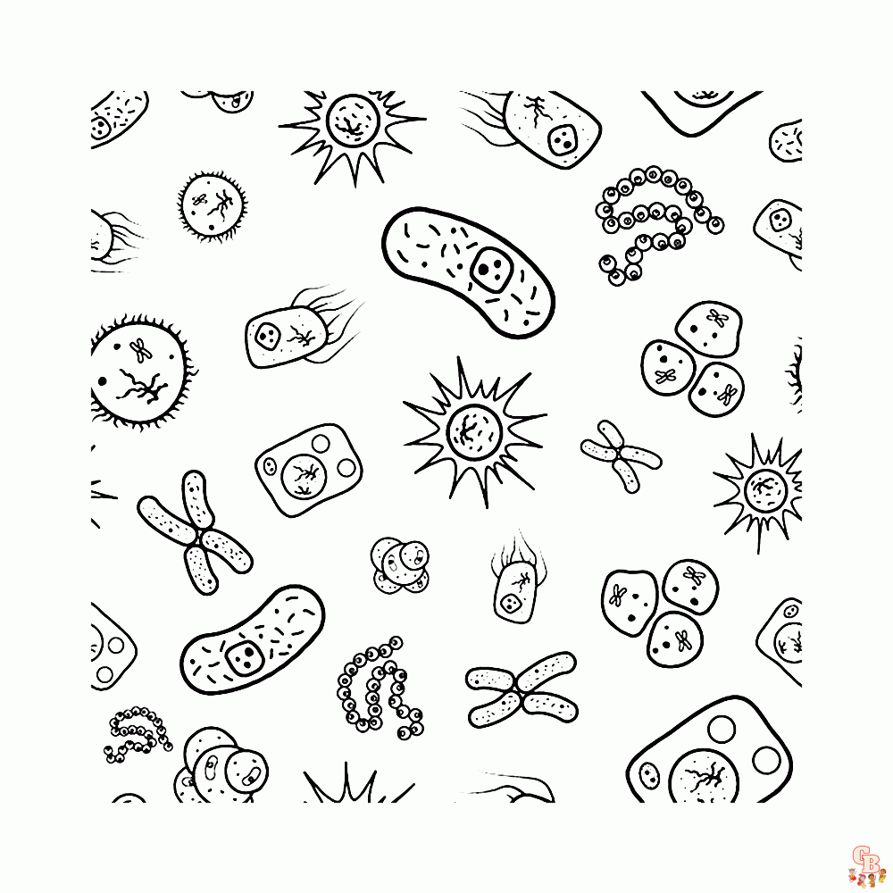 Micro organismen Kleurplaten 8
