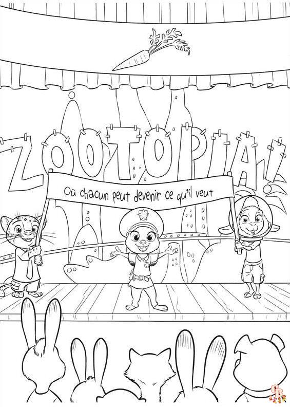 Zootropolis Kleurplaten 1